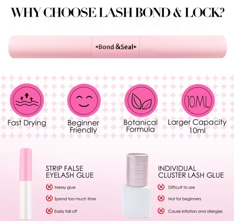 GlowUp Hub™ Luxe Lash Bond & Seal | Long-Lasting Adhesive (1pcs)