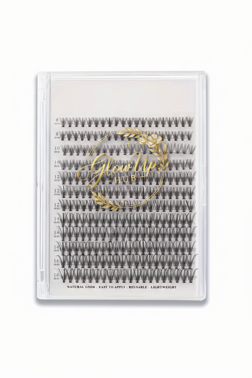GlowUp Hub™ D-Curl Luxe Cluster Lashes |