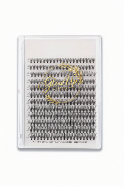 GlowUp Hub™ D-Curl Luxe Cluster Lashes |