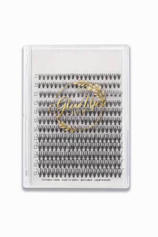 GlowUp Hub™ D-Curl Luxe Cluster Lashes |
